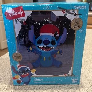 Disney Christmas Stitch yard Inflatable